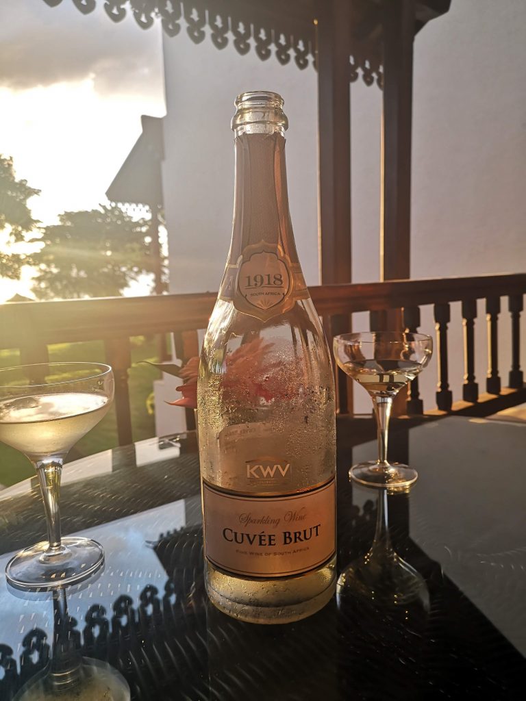 flasche champagner