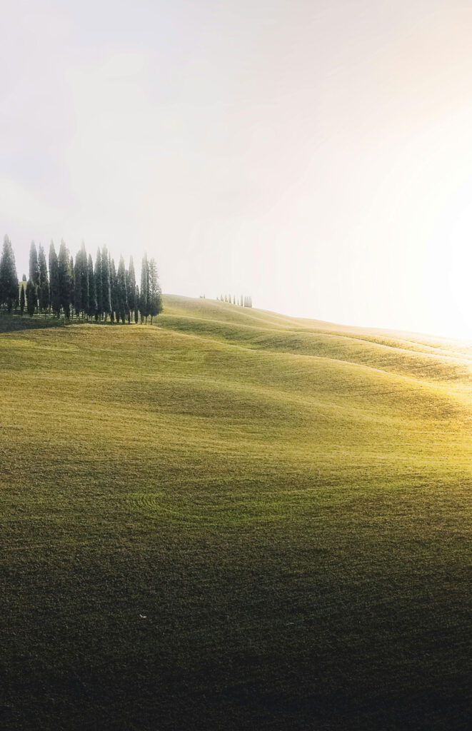 hügel in der Toskana Italien