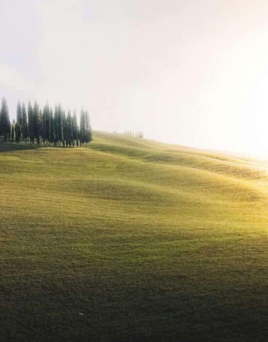 hügel in der Toskana Italien